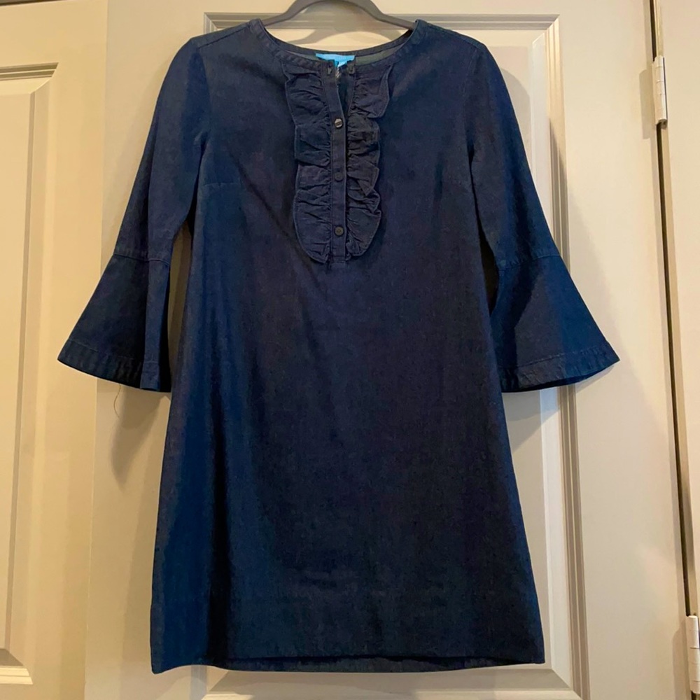 Draper James chambray long sleeve dress NWT